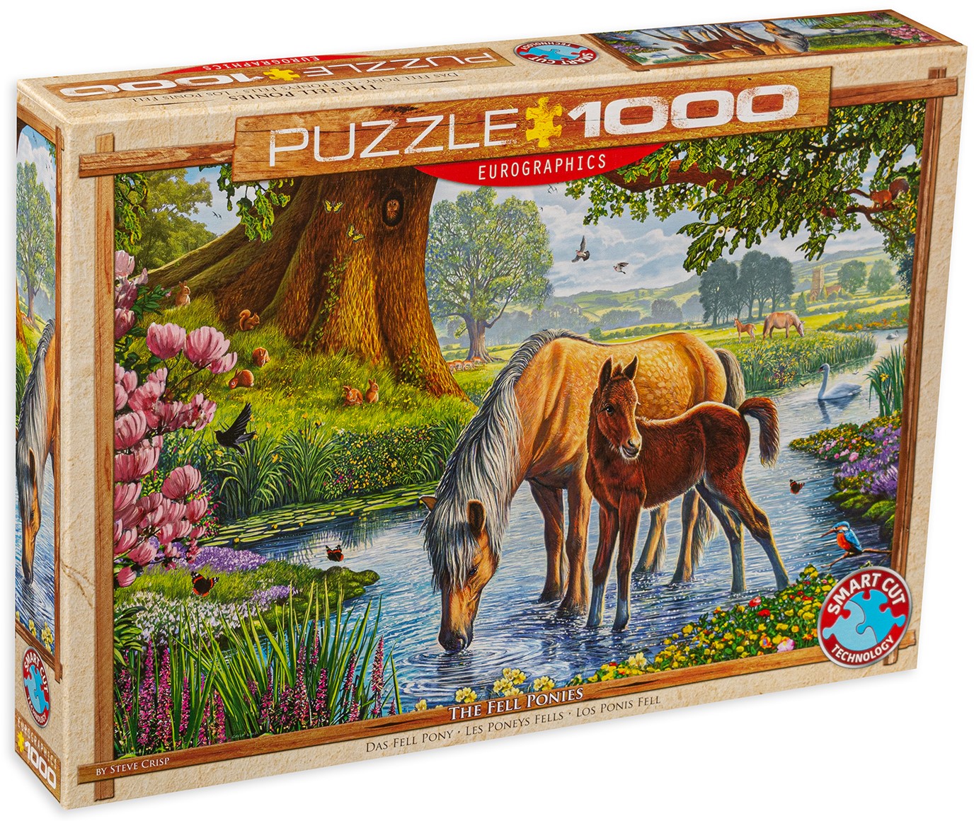 Пъзел Eurographics от 1000 части - Понита, Стив Крисп