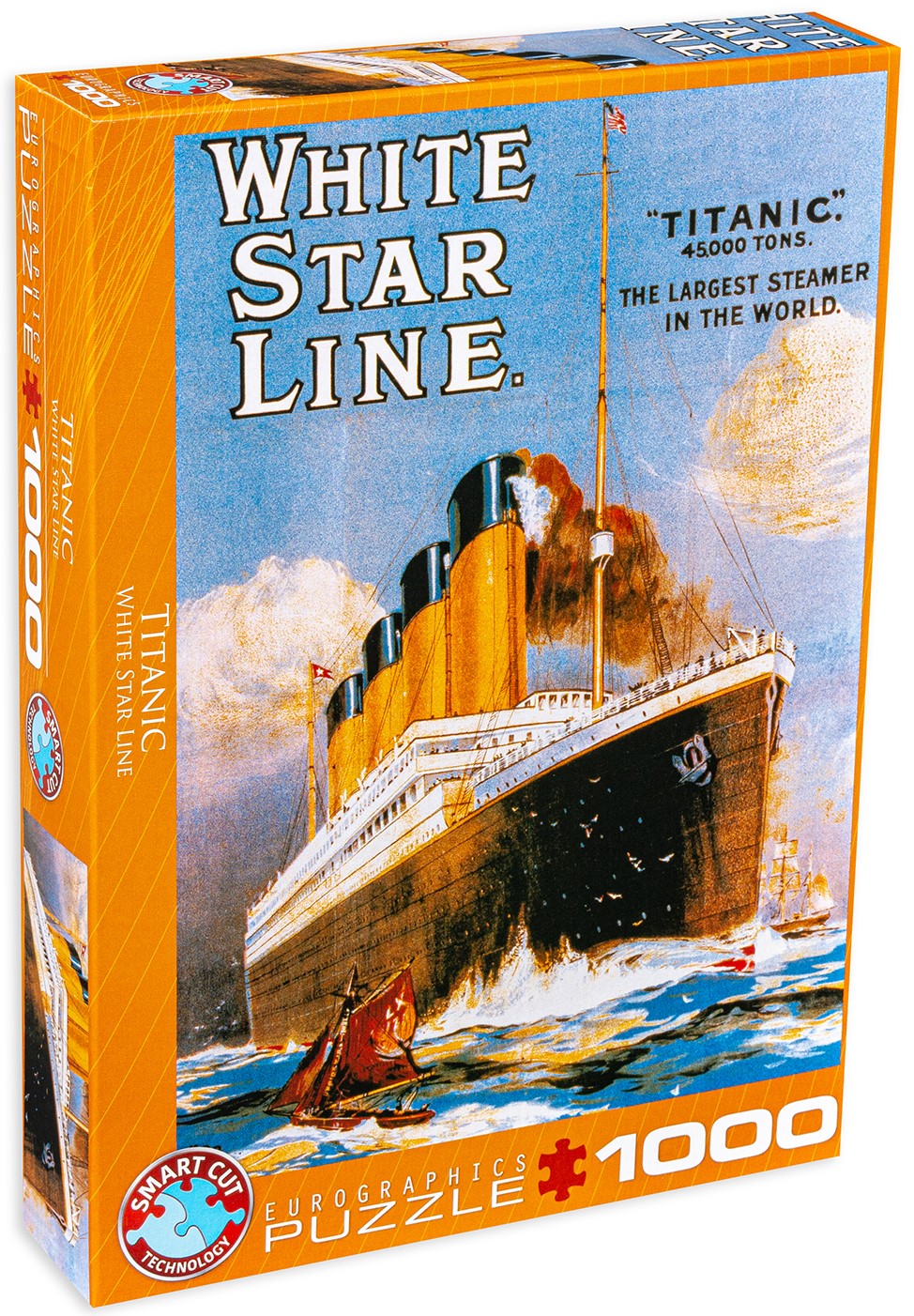 Пъзел Eurographics от 1000 части – Постер на Титаник, Уайт Стар Лайн