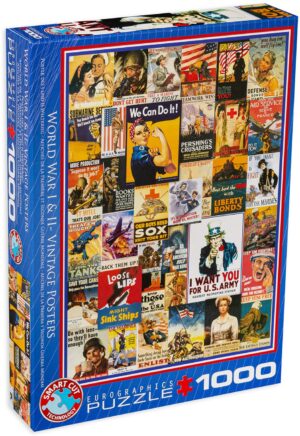 Пъзел Eurographics от 1000 части - Постери от Първата и Втората световна война