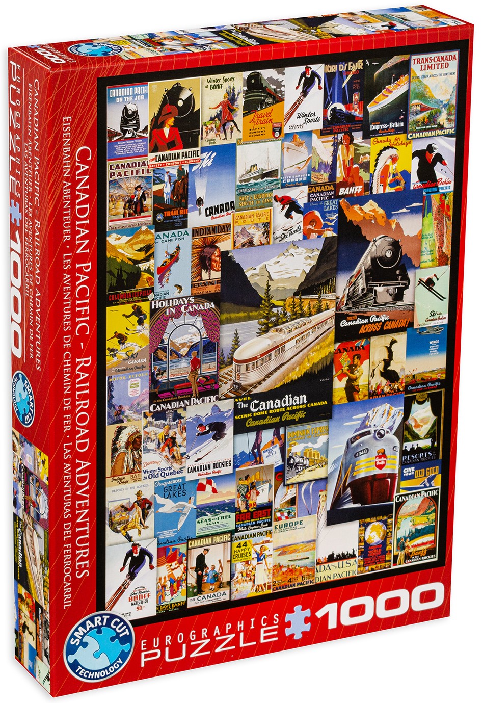 Пъзел Eurographics от 1000 части - Приключения в Канада
