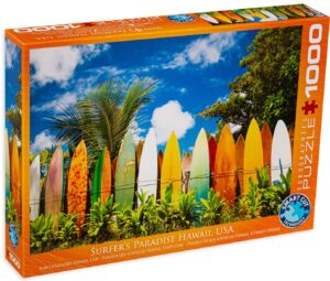 Пъзел Eurographics от 1000 части –  Рай за сърфистите, Хаваи
