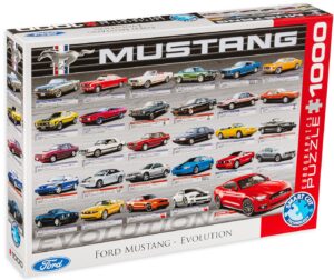 Пъзел Eurographics от 1000 части – Развитието на автомобилите Форд Мустанг