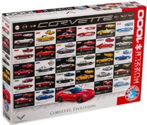 Пъзел Eurographics от 1000 части – Развитието на автомобилите Шевролет