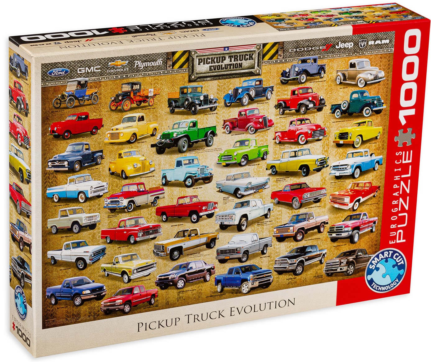 Пъзел Eurographics от 1000 части – Развитието на пикапите
