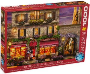 Пъзел Eurographics от 1000 части - Ресторант Au Chapeau Rouge, Дейвид Маклийн