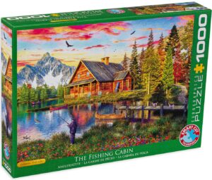 Пъзел Eurographics от 1000 части - Риболовната колиба, Доминик Дейвисън