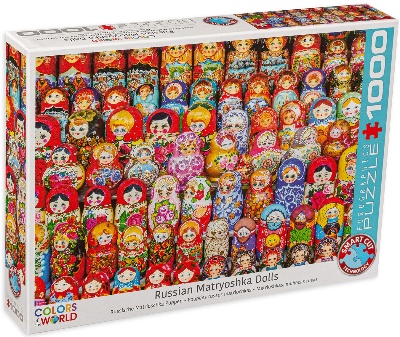 Пъзел Eurographics от 1000 части - Руски матрьошки