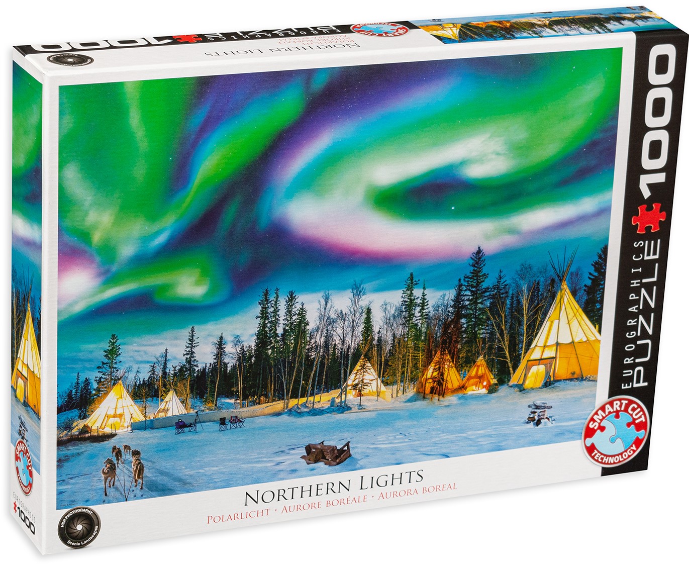 Пъзел Eurographics от 1000 части - Северно сияние