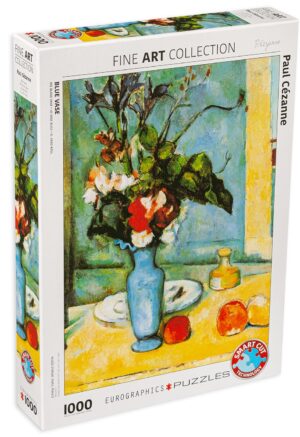 Пъзел Eurographics от 1000 части – Синя ваза, Пол Сезан