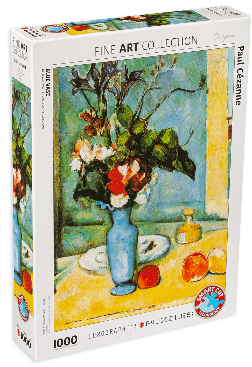 Пъзел Eurographics от 1000 части – Синя ваза, Пол Сезан