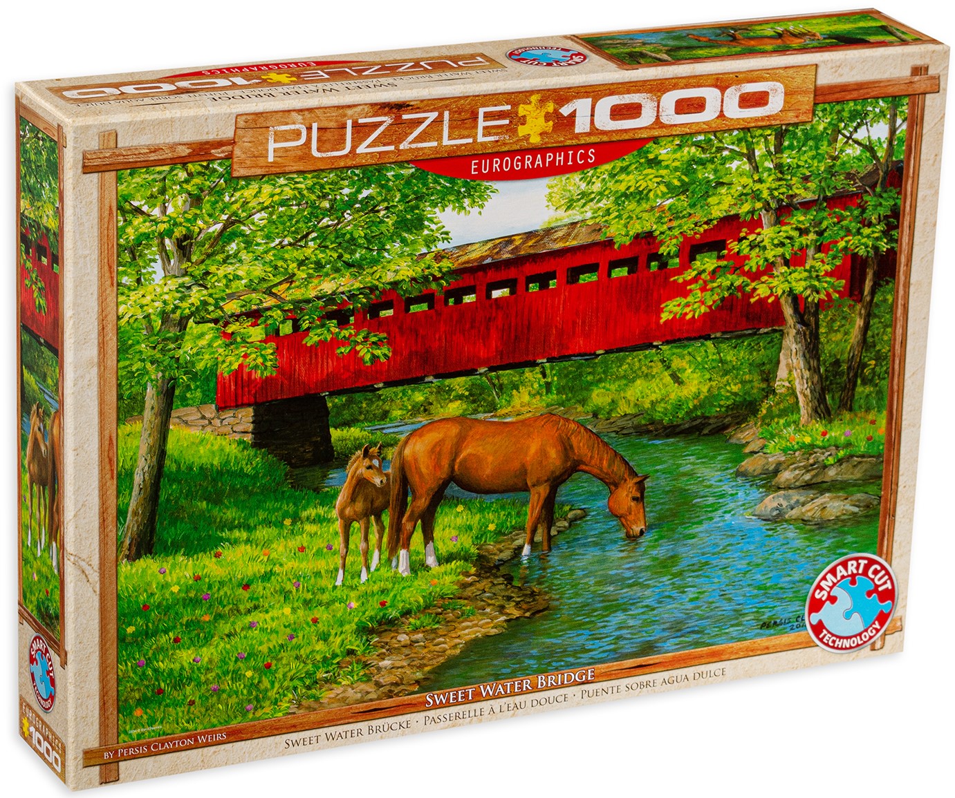 Пъзел Eurographics от 1000 части - Сладката вода под моста, Пърсис Клейтън Уиърс