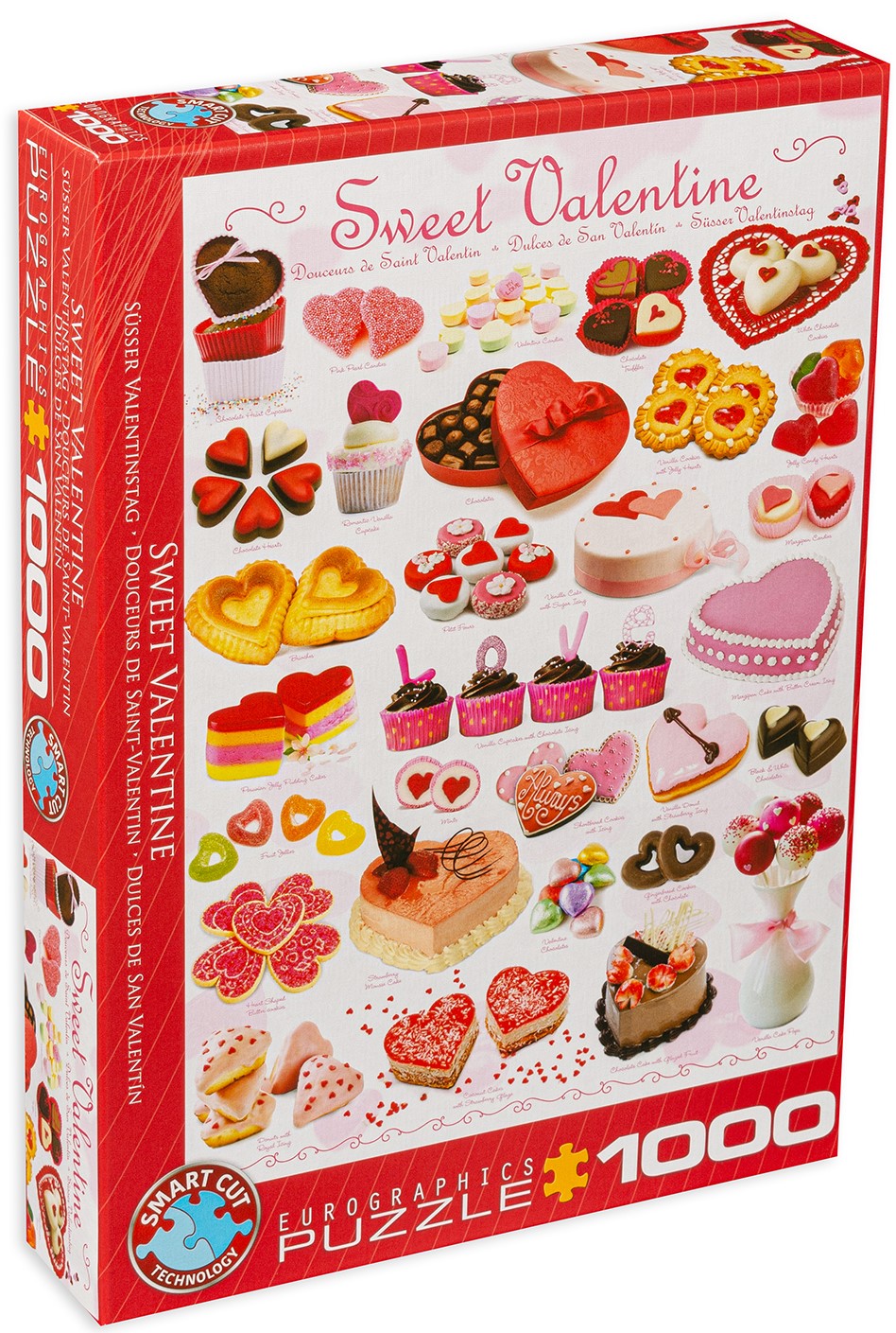Пъзел Eurographics от 1000 части –  Сладкиши за Свети Валентин