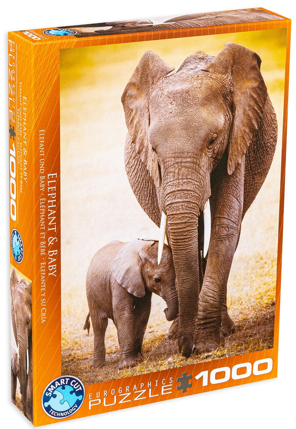 Пъзел Eurographics от 1000 части - Слон и малкото му