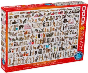 Пъзел Eurographics от 1000 части – Светът на котките