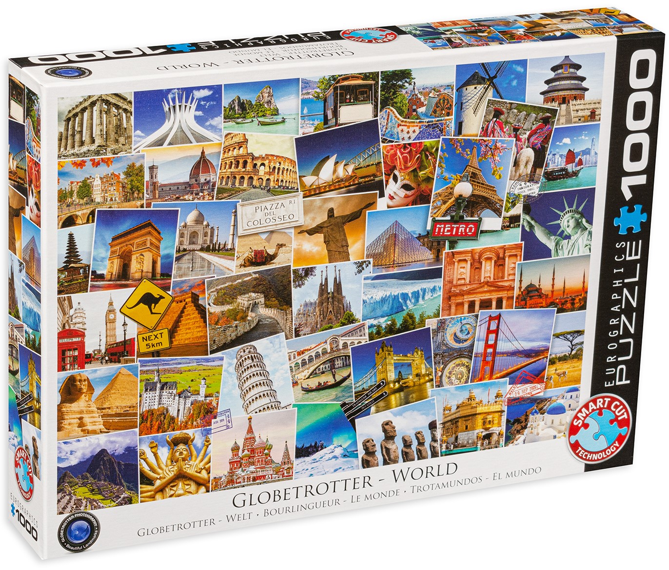 Пъзел Eurographics от 1000 части – Световен пътешественик