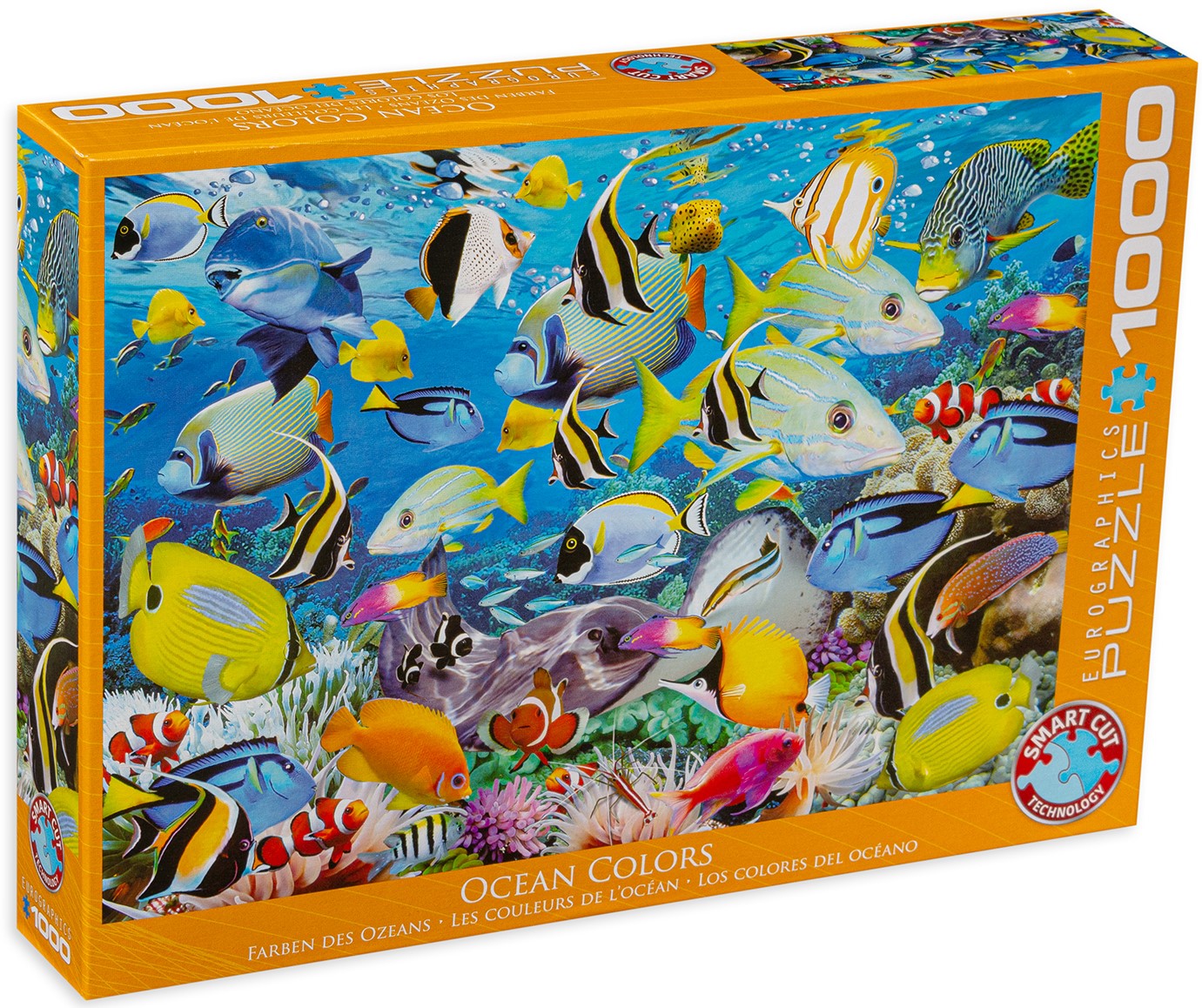 Пъзел Eurographics от 1000 части – Тропически риби, Хауръд Робинсън