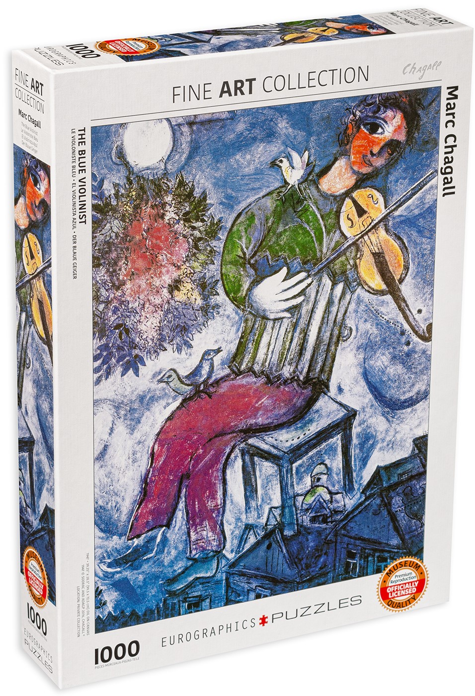Пъзел Eurographics от 1000 части – Цигулар, Марк Шагал