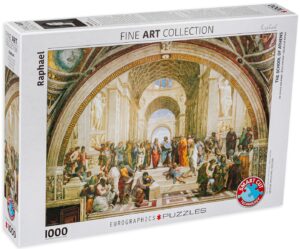 Пъзел Eurographics от 1000 части – Училище в Атина, Рафаело Санцио