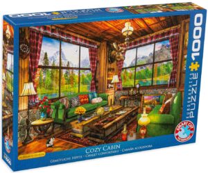 Пъзел Eurographics от 1000 части - Уютна къщурка, Доминик Дейвисън