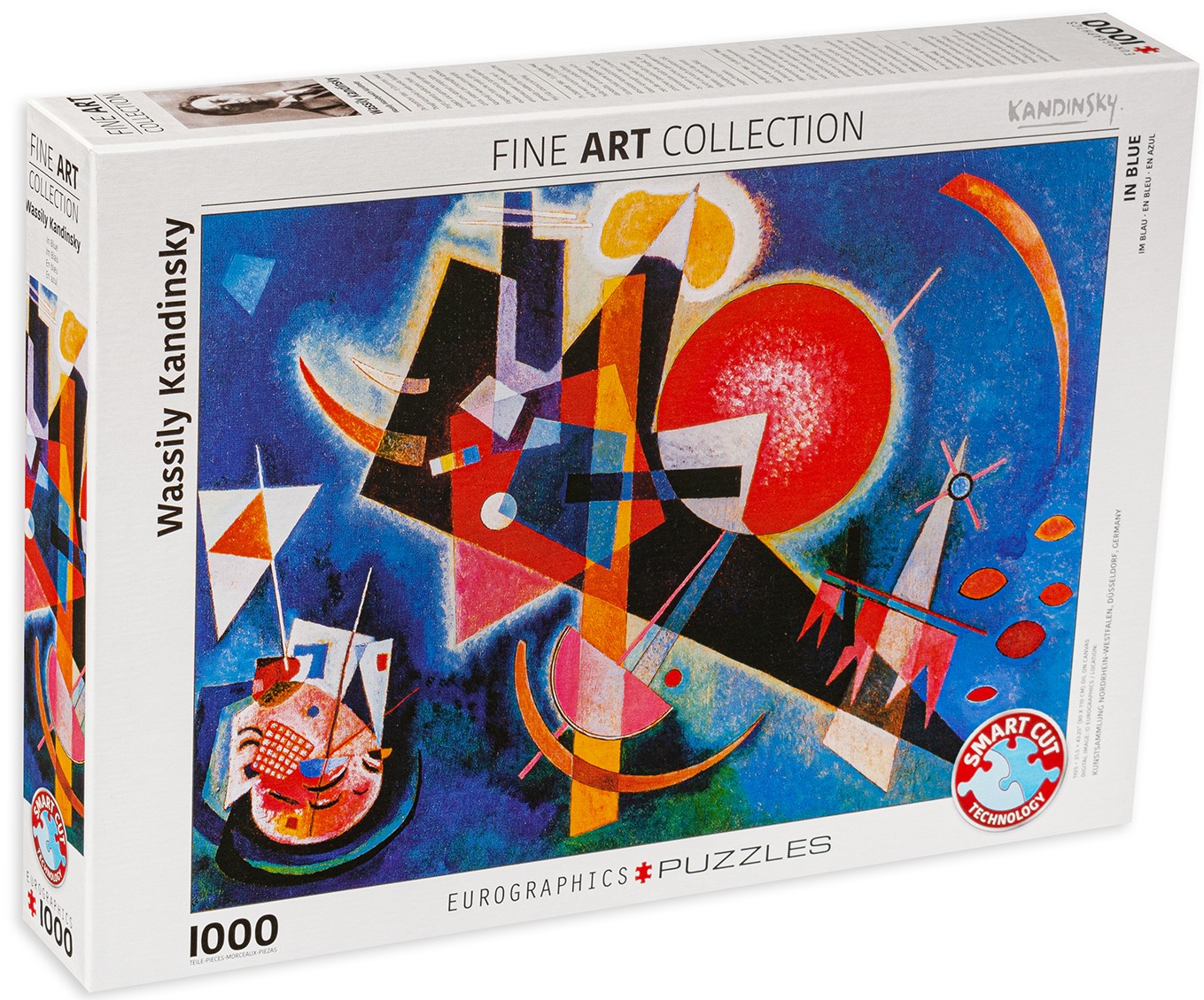 Пъзел Eurographics от 1000 части – В синьо, Василий Кандински
