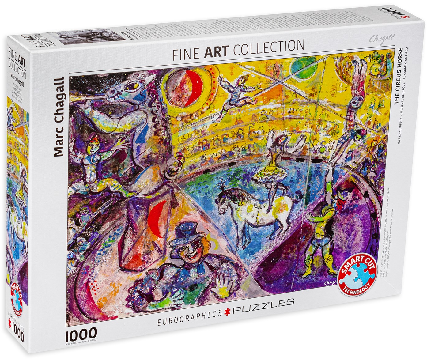 Пъзел Eurographics от 1000 части – В цирка, Марк Шагал