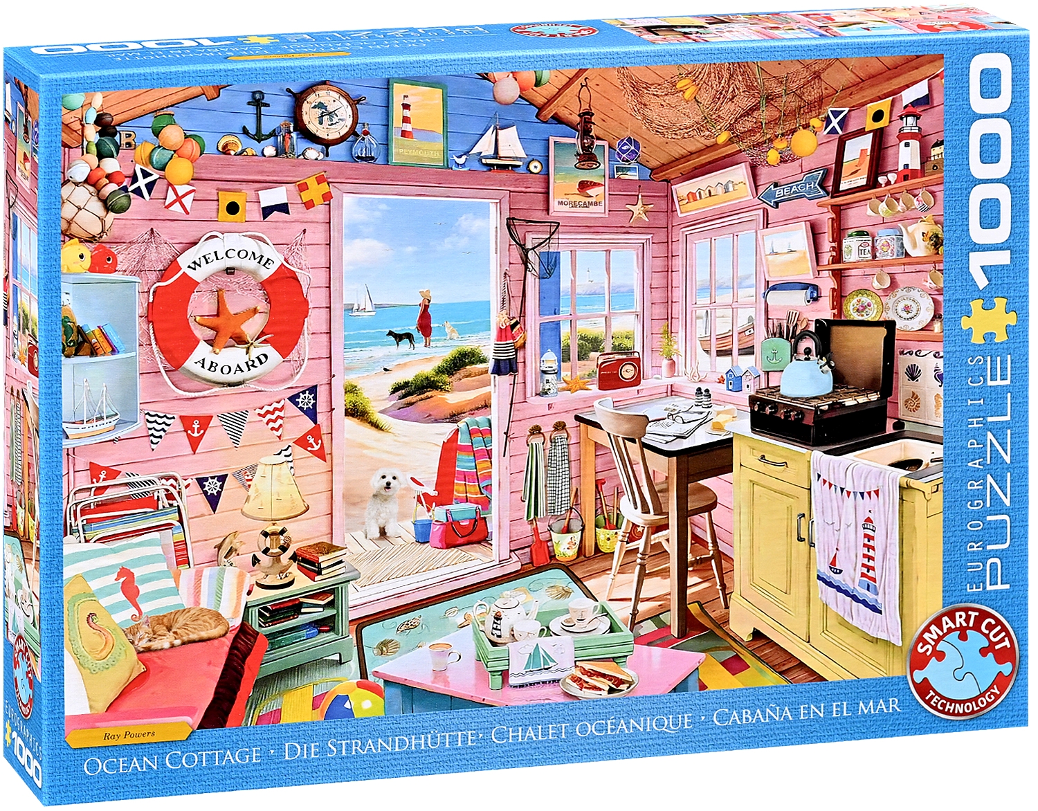 Пъзел Eurographics от 1000 части - Вила на океанския бряг