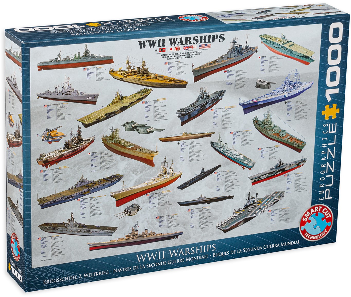 Пъзел Eurographics от 1000 части – Военни кораби от Втората световна война