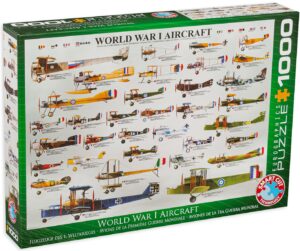 Пъзел Eurographics от 1000 части – Военни самолети от Първата световна война