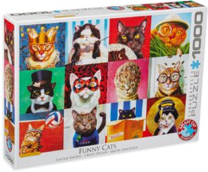 Пъзел Eurographics от 1000 части - Забавни котета
