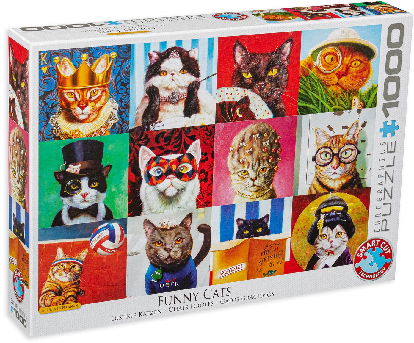 Пъзел Eurographics от 1000 части - Забавни котета