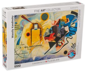 Пъзел Eurographics от 1000 части –  Жълто, червено, синьо, Василий Кандински
