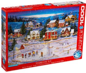 Пъзел Eurographics от 1000 части - Звезди на леда, Патриша Бурк