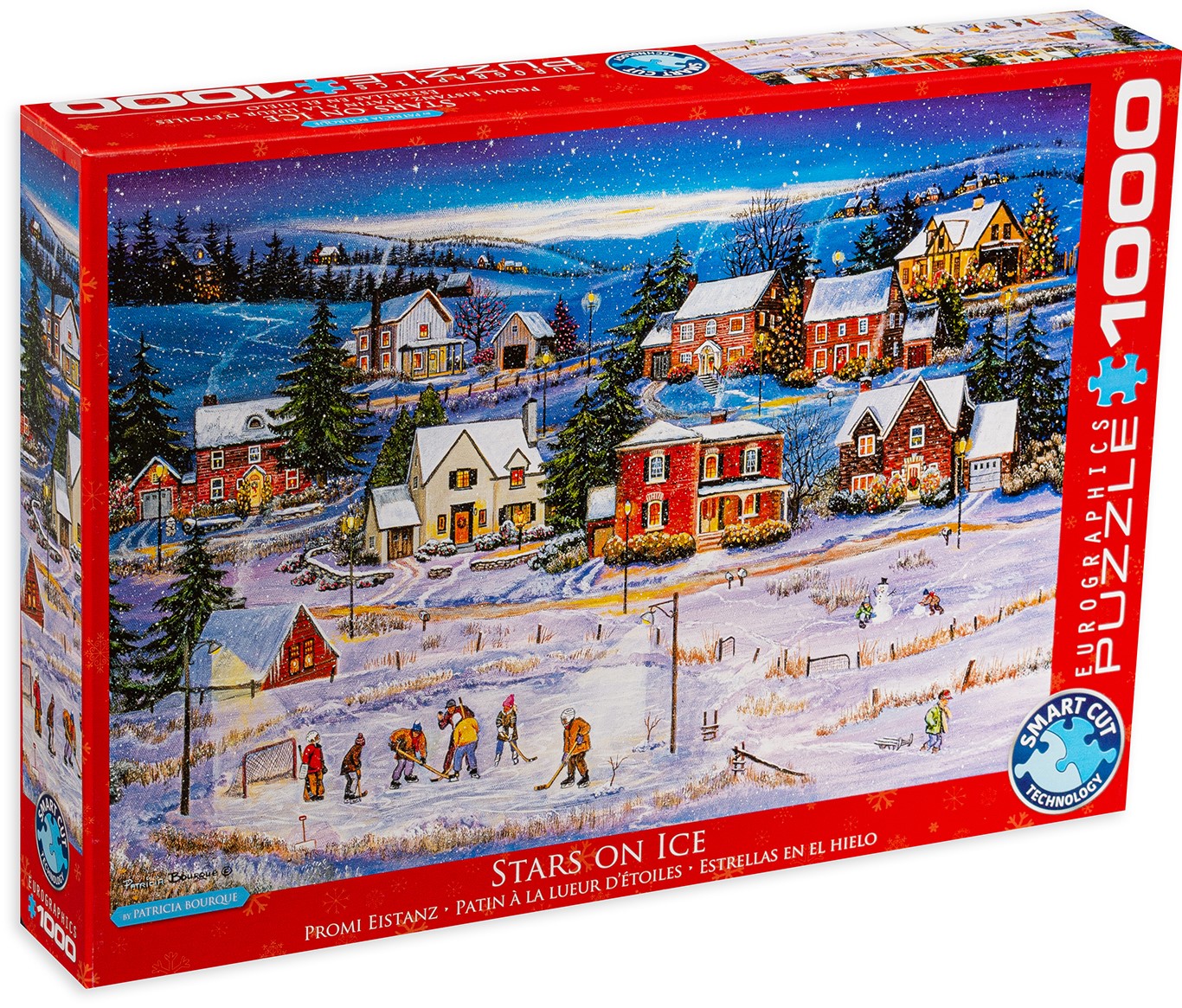 Пъзел Eurographics от 1000 части - Звезди на леда, Патриша Бурк