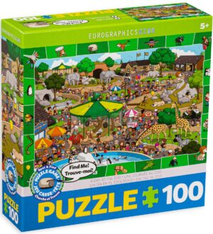 Пъзел Eurographics от 100 части – Ден в зоопарка