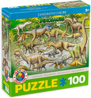 Пъзел Eurographics от 100 части – Динозаври