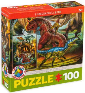 Пъзел Eurographics от 100 части – Месоядни динозаври
