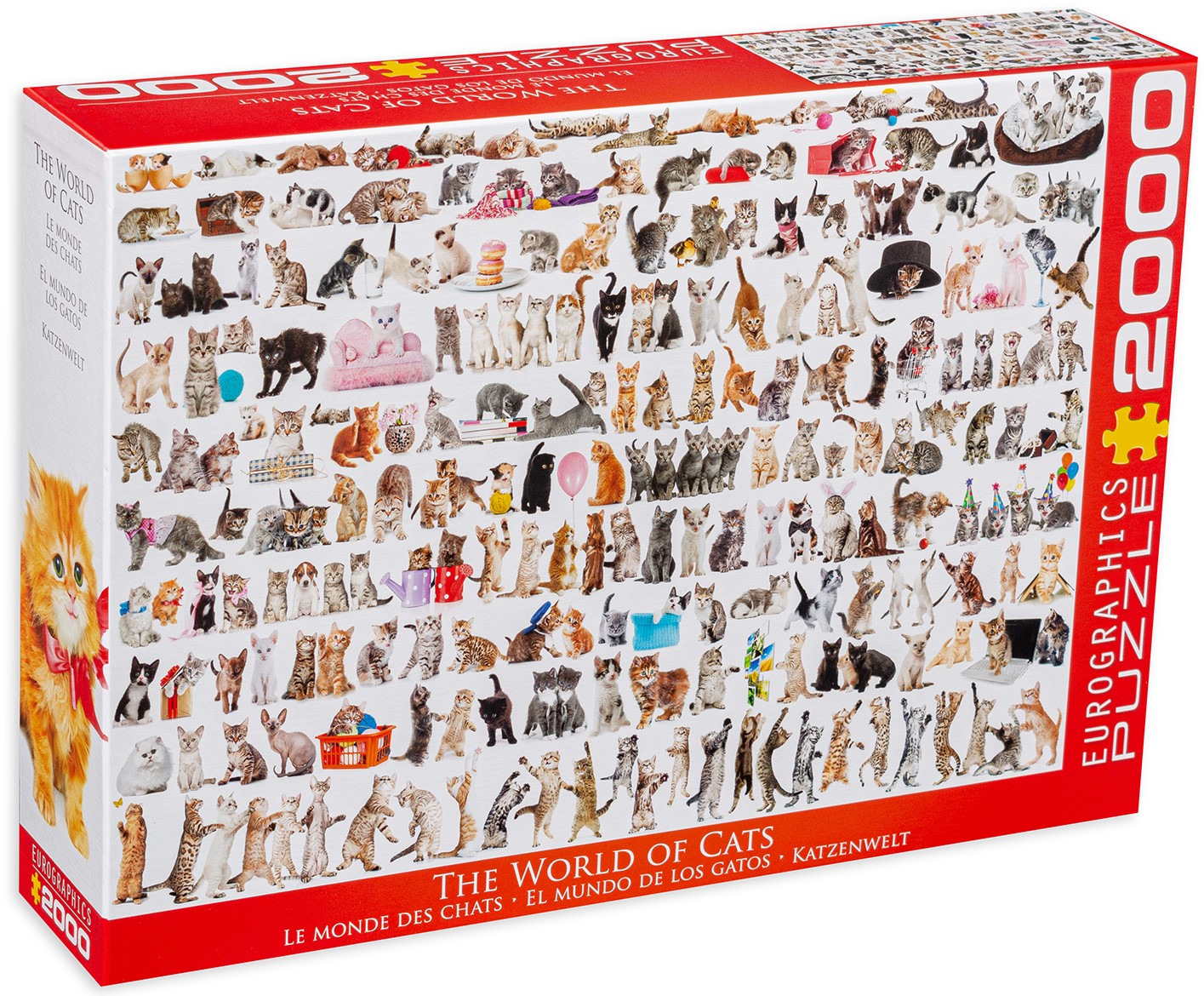 Пъзел Eurographics от 2000 части - Светът на котките