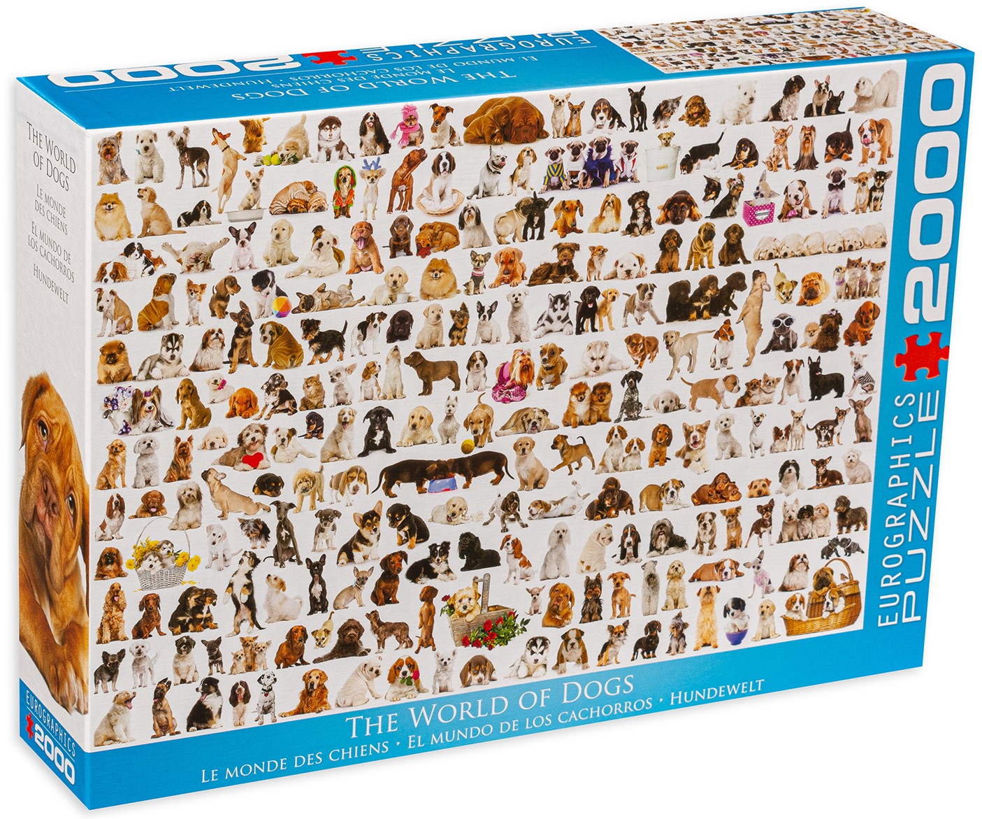 Пъзел Eurographics от 2000 части - Светът на кучетата