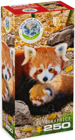 Пъзел Eurographics от 250 части - Червени пандички
