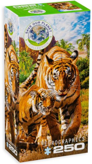Пъзел Eurographics от 250 части - Тигри