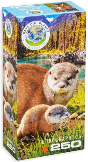 Пъзел Eurographics от 250 части - Видри