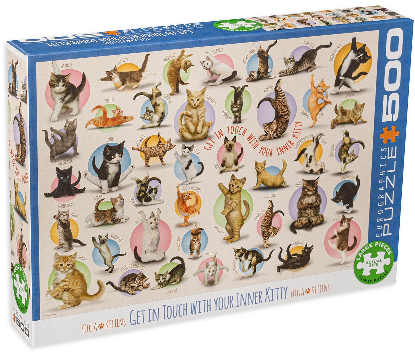 Пъзел Eurographics от 300 XXL части - Котенца на йога