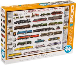Пъзел Eurographics от 500 части - История на влаковете