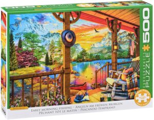 Пъзел Eurographics от 500 XL части - Риболов по изгрев