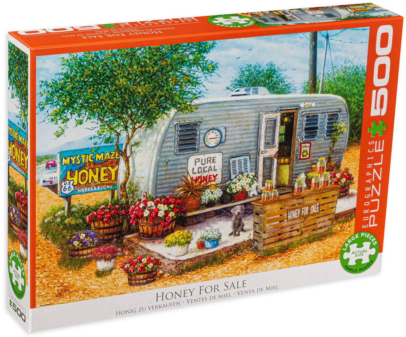 Пъзел Eurographics от 500 XXL части - На пазар за мед