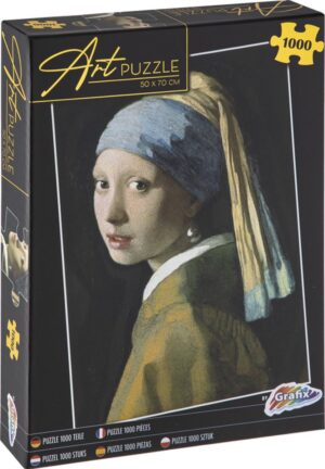 Пъзел Grafix от 1000 части - Момичето с перлената обица