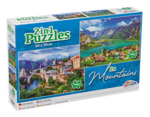 Пъзел Grafix от 2 x 1000 части - Планини