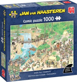 Пъзел Jumbo от 1000 части - Екскурзия в джунглата