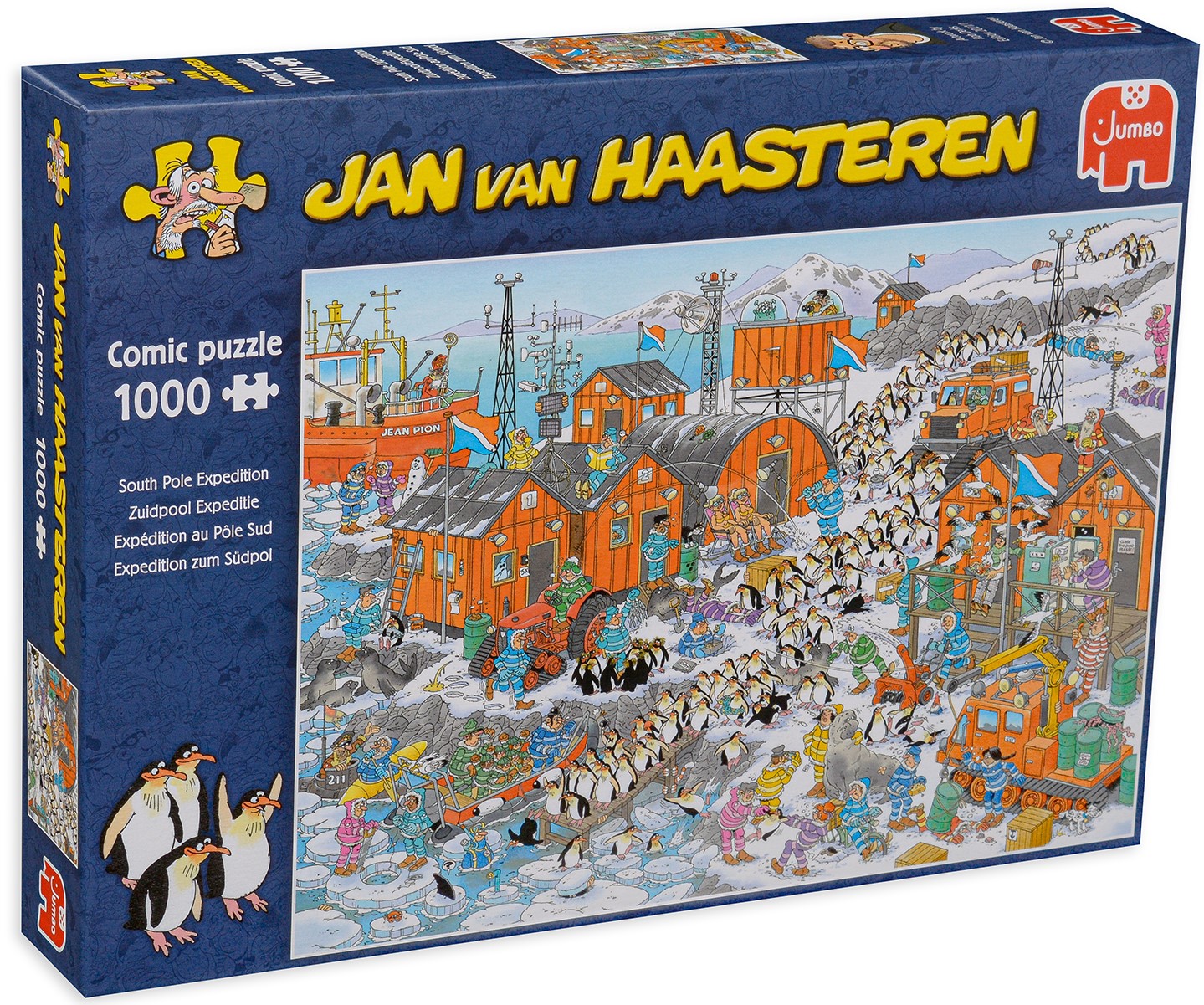 Пъзел Jumbo от 1000 части - Експедиция на Южния полюс