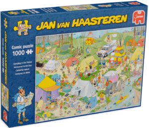 Пъзел Jumbo от 1000 части - Къмпинг в планината